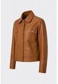Chaqueta Kalahari De Cuero Para Mujer Silueta Trucker Chaqueta Kalahari De Cuero Para Mujer Silueta Trucker Miel M VÉLEZ de Vélez