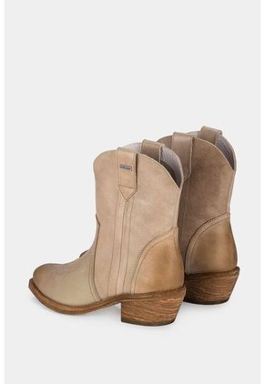 Botines Caña Media Princeton Para Mujer De Cuero Tamponado Con Efecto Envejecido Botines Caña Media Princeton Para Mujer De Cuero Tamponado Con Efecto Envejecido Kaky 40 Vélez