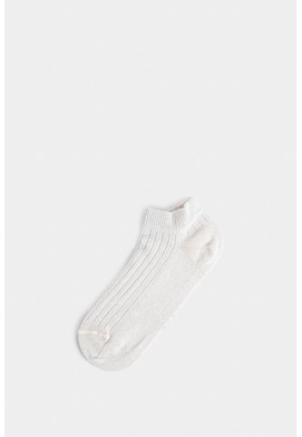 Calcetines Tobilleros Sereno Para Mujer Detalle Lúrex Calcetines Tobilleros Sereno Para Mujer Detalle Lúrex Crema XS VÉLEZ Vélez