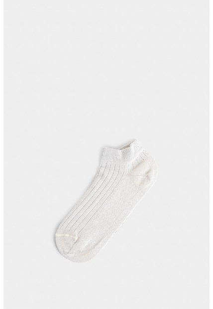 Calcetines Tobilleros Sereno Para Mujer Detalle Lúrex Calcetines Tobilleros Sereno Para Mujer Detalle Lúrex Crema XS VÉLEZ