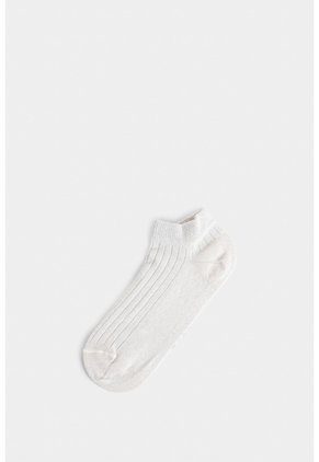 Calcetines Tobilleros Sereno Para Mujer Detalle Lúrex Calcetines Tobilleros Sereno Para Mujer Detalle Lúrex Crema XS VÉLEZ