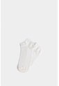 Calcetines Tobilleros Sereno Para Mujer Detalle Lúrex Calcetines Tobilleros Sereno Para Mujer Detalle Lúrex Crema XS VÉLEZ de Vélez