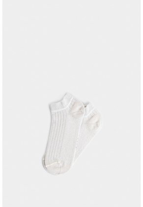Calcetines Tobilleros Sereno Para Mujer Detalle Lúrex Calcetines Tobilleros Sereno Para Mujer Detalle Lúrex Crema XS VÉLEZ