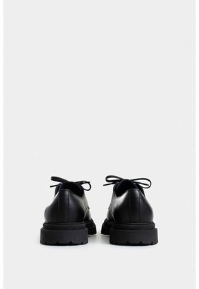 Zapatos De Cordón Arezzo De Cuero Para Hombre Efecto Envejecido Zapatos De Cordón Arezzo De Cuero Para Hombre Efecto Envejecido Negro 43 VÉLEZ