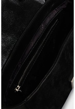 Manos Libres Mini Lili De Cuero Para Mujer Con Cadena Manos Libres Mini Lili De Cuero Para Mujer Con Cadena Negro VÉLEZ