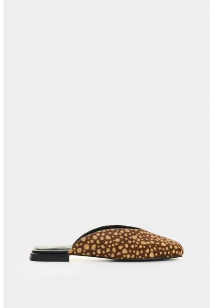 Baleta En Cuero Pelo Print Venado Para Mujer Tipo Mule Baleta En Cuero Pelo Print Venado Para Mujer Tipo Mule Miel 35 VÉLEZ