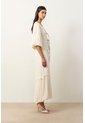 Camisa Kusa Con Efecto Satinado Para Mujer Camisa Kusa Con Efecto Satinado Para Mujer Crema M VÉLEZ de Vélez