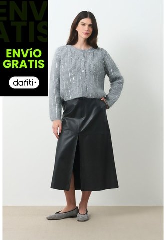Cardigan Tejido Para Mujer Aurelia Cardigan Tejido Para Mujer Aurelia Gris XS VÉLEZ Vélez