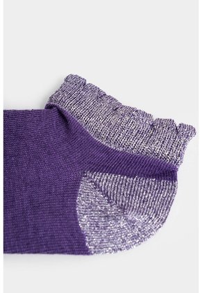 Calcetines Tobilleros En Algodón Para Mujer Brillo Calcetines Tobilleros En Algodón Para Mujer Brillo Mora XS VÉLEZ