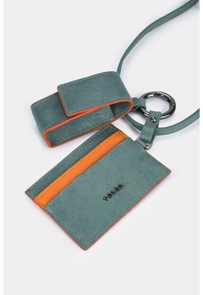 Porta Tarjetas Ons De Cuero Para Mujer Con Porta Labial Porta Tarjetas Ons De Cuero Para Mujer Con Porta Labial Agua Marina Vélez