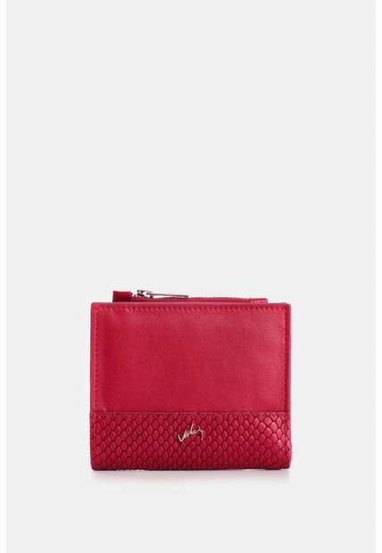 Billetera De Cuero Grabado Para Mujer Golden Billetera De Cuero Grabado Para Mujer Golden Rojo VÉLEZ