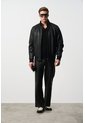 Chaqueta Clásica Doble Faz De Cuero Para Hombre Luminia Chaqueta Clásica Doble Faz De Cuero Para Hombre Luminia Negro M VÉLEZ de Vélez