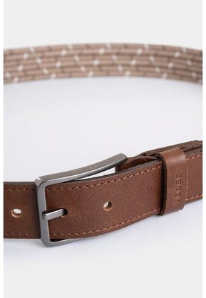 Cinturón Unifaz Cetara De Cuero Para Hombre Trenzado Cinturón Unifaz Cetara De Cuero Para Hombre Trenzado Arena 40 VÉLEZ