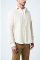Camisa Manga Larga Bosa Para Hombre Semi Fitted Camisa Manga Larga Bosa Para Hombre Semi Fitted Crema XXL VÉLEZ de Vélez