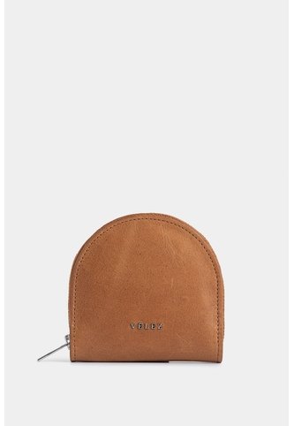 Monedero Florence De Cuero Para Mujer Craquelado Monedero Florence De Cuero Para Mujer Craquelado Miel VÉLEZ Vélez