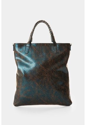 Shopping De Cuero Folia Para Mujer Nómada Shopping De Cuero Folia Para Mujer Nómada Azul Aguamarina VÉLEZ