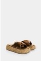 Sandalia Plataforma De Cuero Y Yute Para Mujer Ivory Sandalia Plataforma De Cuero Y Yute Para Mujer Ivory Bronce 37 VÉLEZ de Vélez