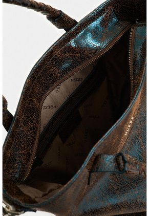 Shopping De Cuero Folia Para Mujer Nómada Shopping De Cuero Folia Para Mujer Nómada Azul Aguamarina VÉLEZ
