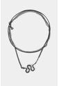 Collar Daca En Zamak Y Cuero Para Mujer Dije Serpiente de Vélez