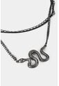 Collar Daca En Zamak Y Cuero Para Mujer Dije Serpiente de Vélez