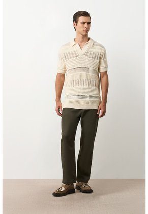 Polo Manga Corta En Tejiido Para Hombre Siloli Polo Manga Corta En Tejiido Para Hombre Siloli Arena XS VÉLEZ