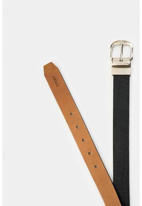 Cinturón Doble Faz De Cuero Para Mujer Tessa Cinturón Doble Faz De Cuero Para Mujer Tessa Negro XL VÉLEZ