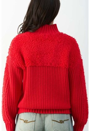 Sweater Tejido Silueta Bomber Astra Sweater Tejido Silueta Bomber Astra Rojo S VÉLEZ