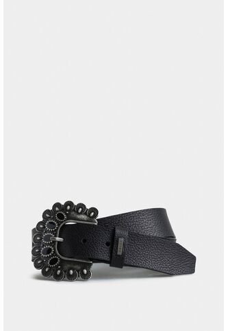 Cinturón Unifaz Mars De Cuero Para Mujer Silueta Hexagonal Cinturón Unifaz Mars De Cuero Para Mujer Silueta Hexagonal Negro S VÉLEZ Vélez