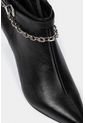 Botines Tacón Puntilla De Cuero Para Mujer Cadena de Vélez