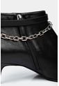 Botines Tacón Puntilla De Cuero Para Mujer Cadena de Vélez