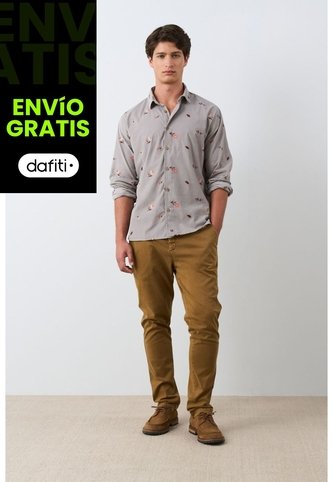 Camisa Lyra 2 Manga Larga Para Hombre Semi Fitted Camisa Lyra 2 Manga Larga Para Hombre Semi Fitted Gris M VÉLEZ Vélez
