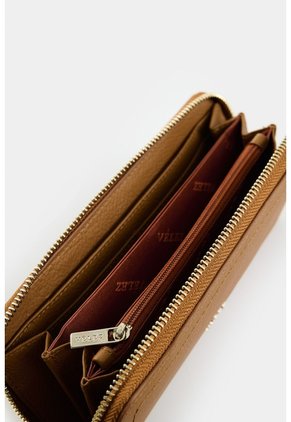 Billetera Porta Chequera De Cuero Para Mujer Arezzo Billetera Porta Chequera De Cuero Para Mujer Arezzo Miel VÉLEZ