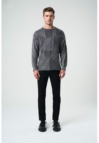 Jean Lucca En Black Denim Para Hombre Semi Fitted Jean Lucca En Black Denim Para Hombre Semi Fitted Negro 34 VÉLEZ Vélez