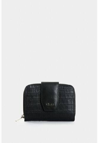 Billetera Hiedra De Cuero Para Mujer Grabado Billetera Hiedra De Cuero Para Mujer Grabado Negro VÉLEZ Vélez