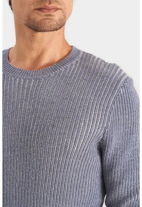 Sweater Aurora Semiajustado Para Hombre Tejido En Algodón