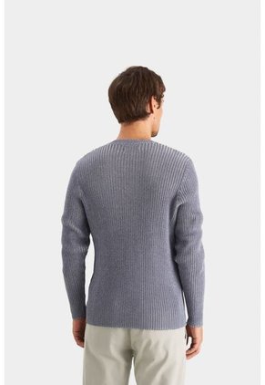 Sweater Aurora Semiajustado Para Hombre Tejido En Algodón