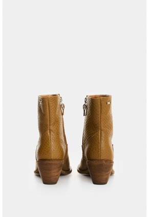 Botines De Cuero Grabado Para Mujer Mercurio Botines De Cuero Grabado Para Mujer Mercurio Miel 41 VÉLEZ