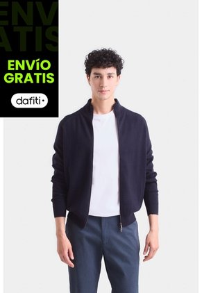 Sweater Misuri Tejido Para Hombre Cuello Alto Sweater Misuri Tejido Para Hombre Cuello Alto Azul Oscuro L VÉLEZ