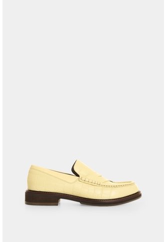 Mocasines En Cuero Croco Para Mujer Mocasines En Cuero Croco Para Mujer Amarillo 38 VÉLEZ Vélez