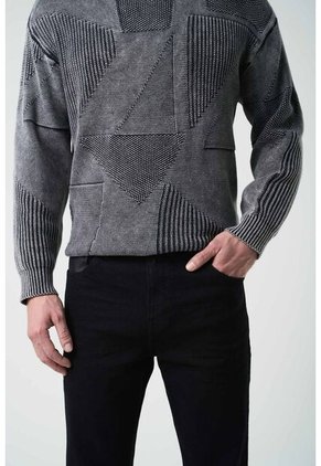 Jean Lucca En Black Denim Para Hombre Semi Fitted Jean Lucca En Black Denim Para Hombre Semi Fitted Negro 32 VÉLEZ