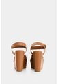 Sandalia Plataforma De Cuero Para Mujer Luzia Sandalia Plataforma De Cuero Para Mujer Luzia Miel 37 VÉLEZ de Vélez