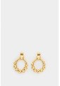 Aretes Metálicos Encore Aretes Metálicos Encore Dorado VÉLEZ de Vélez