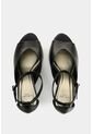 Sandalia Tacón Duna En Cuero Folia Para Mujer Peep Toe Sandalia Tacón Duna En Cuero Folia Para Mujer Peep Toe Negro 40 VÉLEZ de Vélez