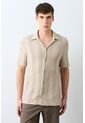 Camisa Manga Corta Resort Para Hombre Oroa Camisa Manga Corta Resort Para Hombre Oroa Crema XXL VÉLEZ de Vélez