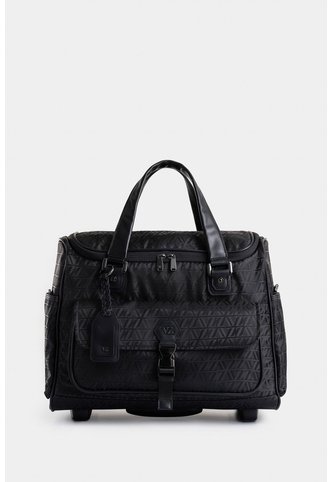 Maleta De Viaje Bloom 2 En Jacquard Para Mujer Sistema Trolley Maleta De Viaje Bloom 2 En Jacquard Para Mujer Sistema Trolley Negro VÉLEZ Vélez