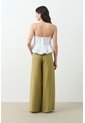 Pantalón Palazzo Soren Para Mujer Silueta Holgada Pantalón Palazzo Soren Para Mujer Silueta Holgada Verde Oliva 12 VÉLEZ de Vélez