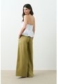 Pantalón Palazzo Soren Para Mujer Silueta Holgada Pantalón Palazzo Soren Para Mujer Silueta Holgada Verde Oliva 12 VÉLEZ de Vélez
