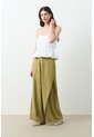 Pantalón Palazzo Soren Para Mujer Silueta Holgada Pantalón Palazzo Soren Para Mujer Silueta Holgada Verde Oliva 12 VÉLEZ de Vélez