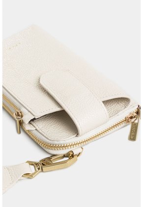 Porta Chequera Ibiza De Cuero Para Mujer Cargadera Removible Porta Chequera Ibiza De Cuero Para Mujer Cargadera Removible Blanco VÉLEZ