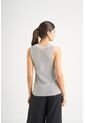 Camiseta Tejida Para Mujer Efecto Metalizado Lúrex Camiseta Tejida Para Mujer Efecto Metalizado Lúrex Gris XS VÉLEZ de Vélez